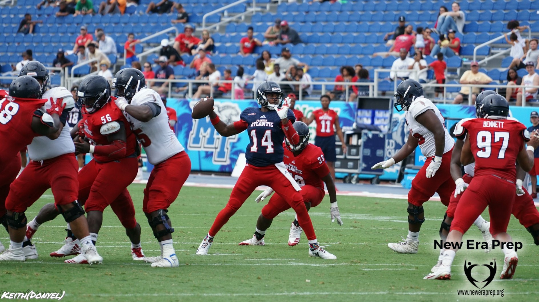 College Football Mixed results at FAU spring game New Era Prep