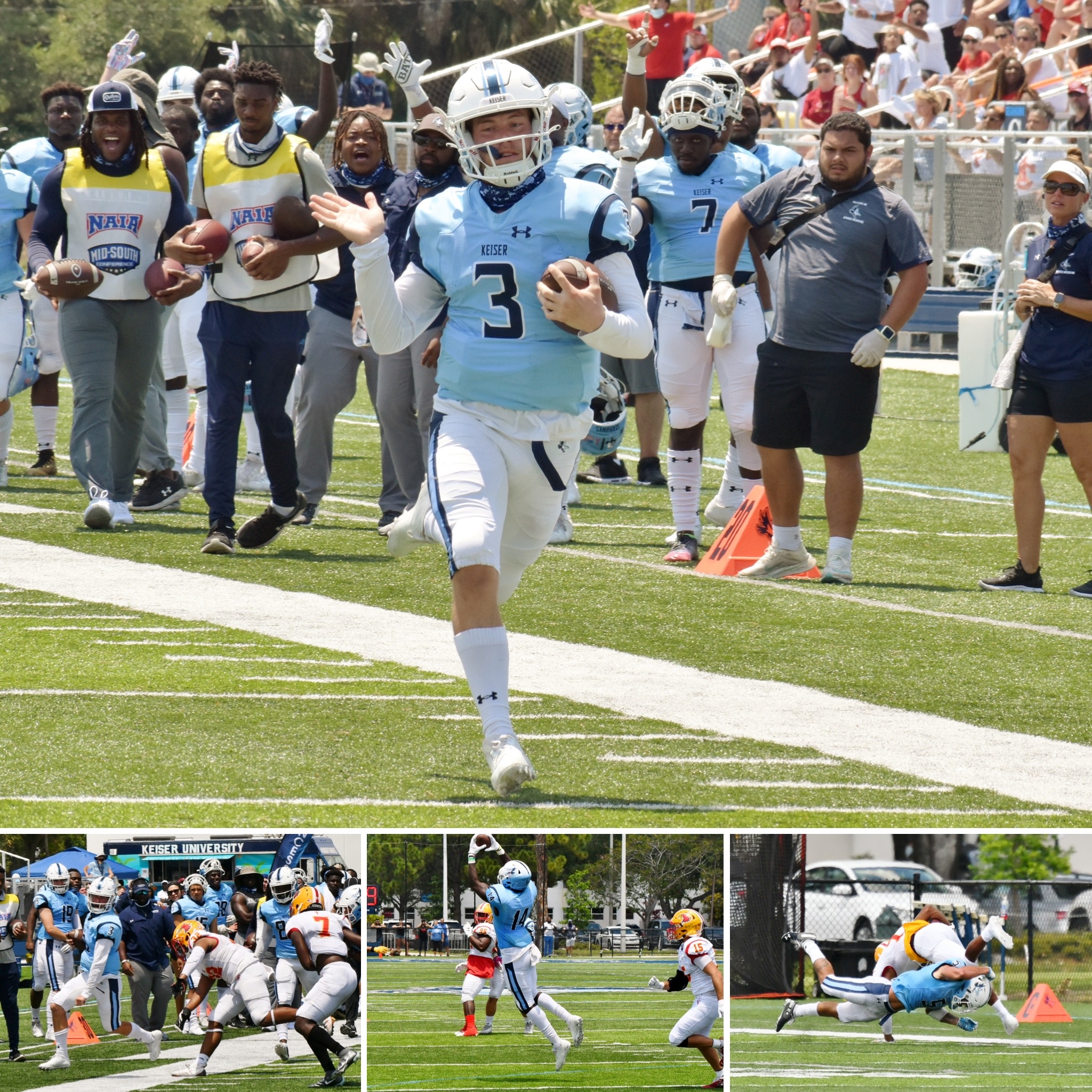 Setting the pace: No. 4 Keiser blows by No. 12 Arizona Western to earn first NAIA playoff victory