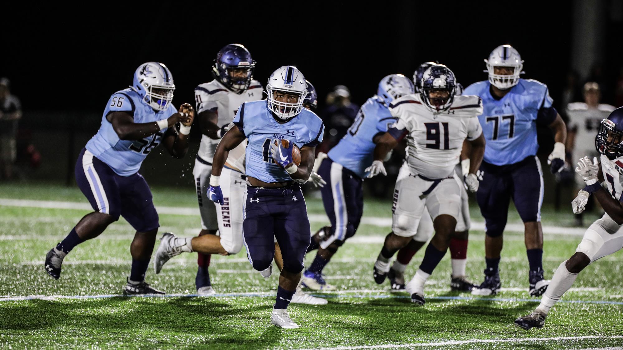 RB Asfunso Elam powers No. 10 Keiser to 39-32 comeback win over St. Thomas