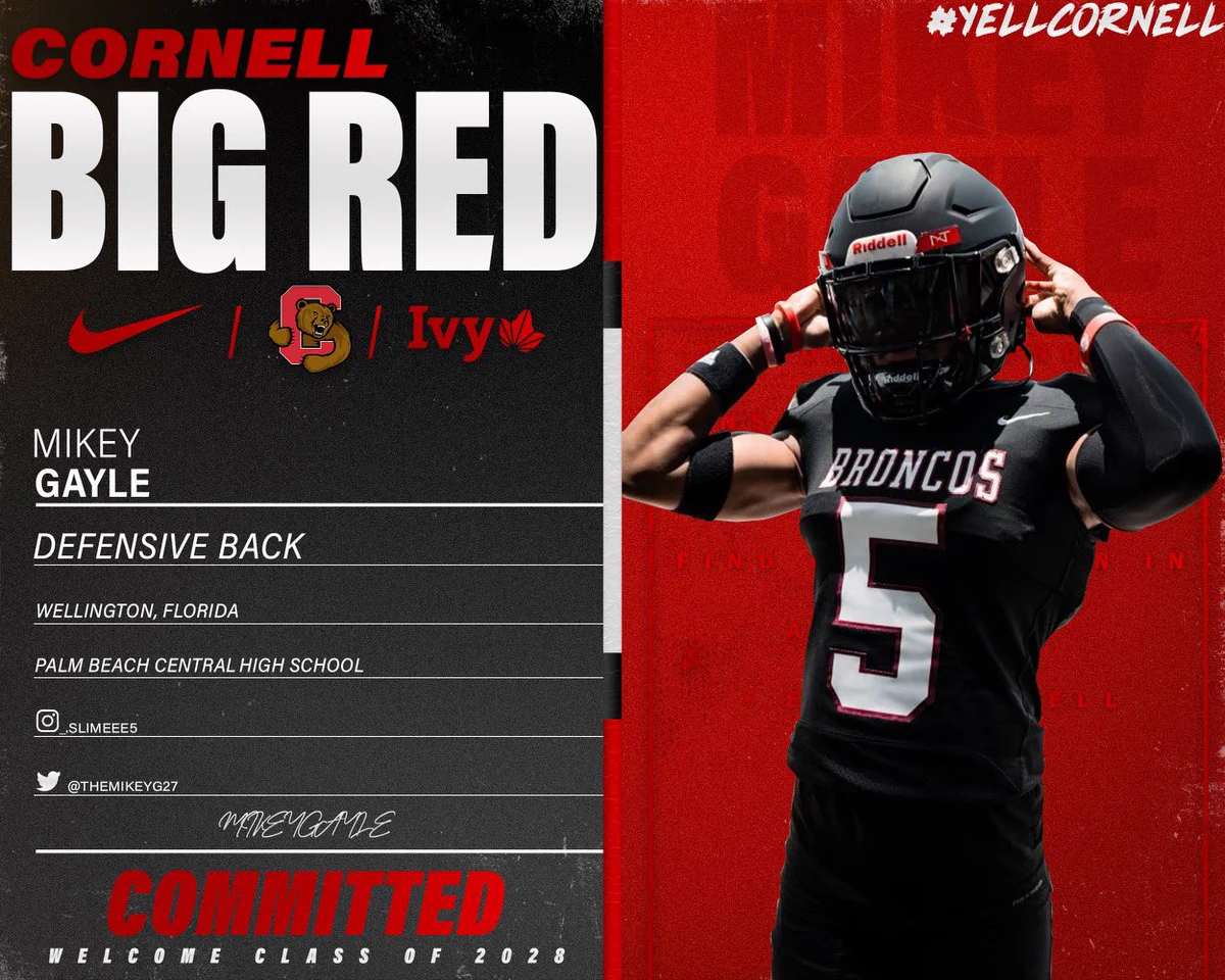 Breaking News: Mikey Gayle Commits to Cornell