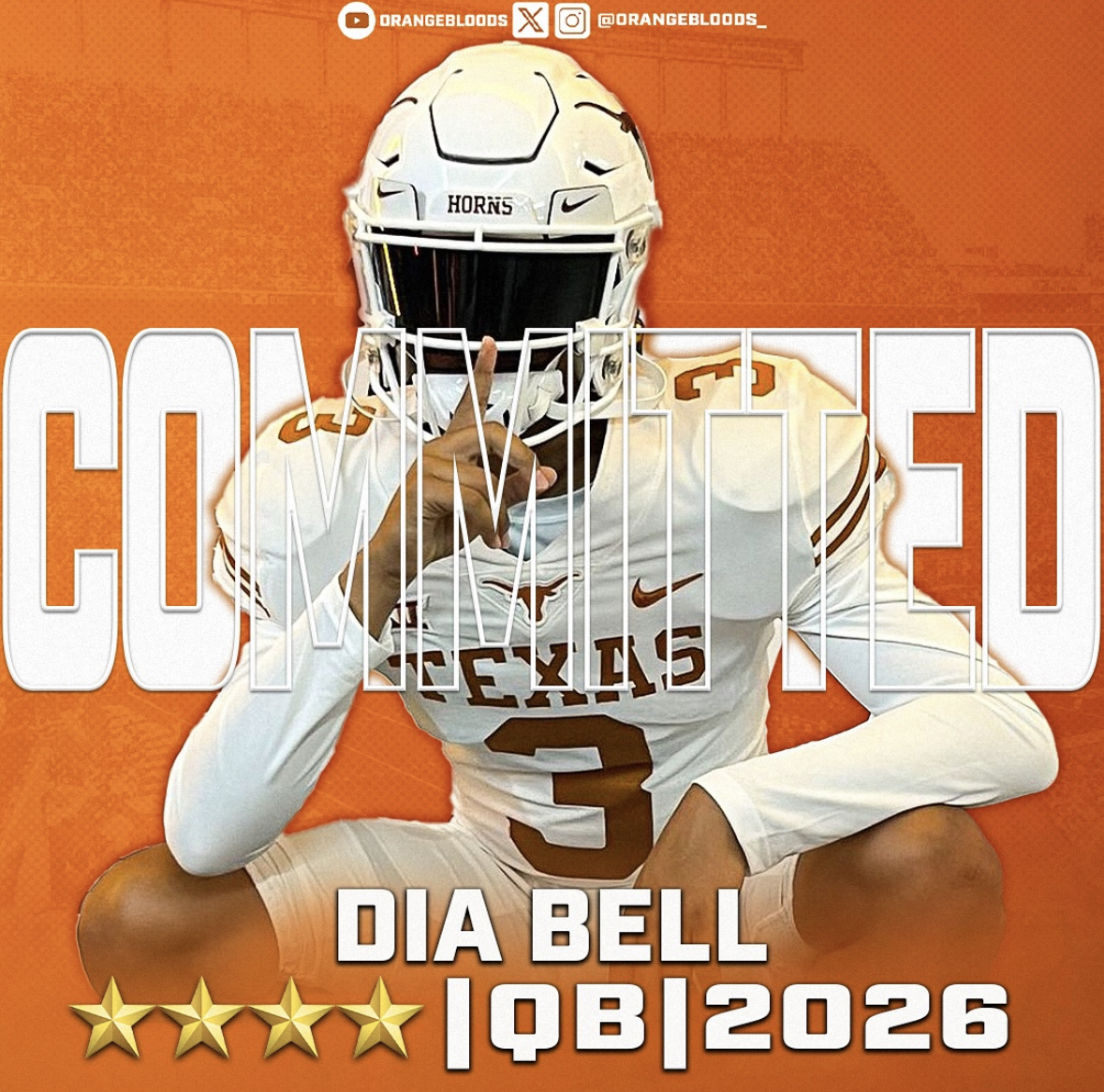 Hook Em – 2026 Five-Star Dia Bell is a Longhorn