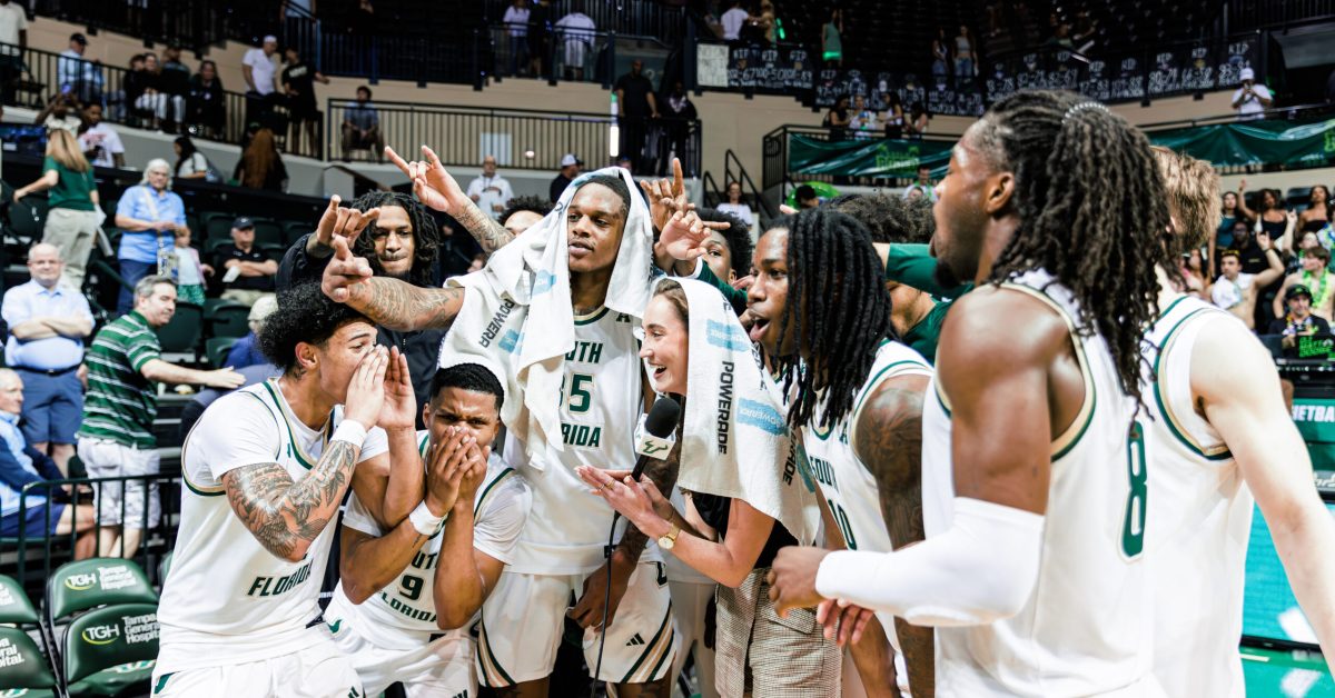The University of South Florida Bulls take on the University of Tulane Green Wave at the Yuengling Center on Sunday March 1, 2026