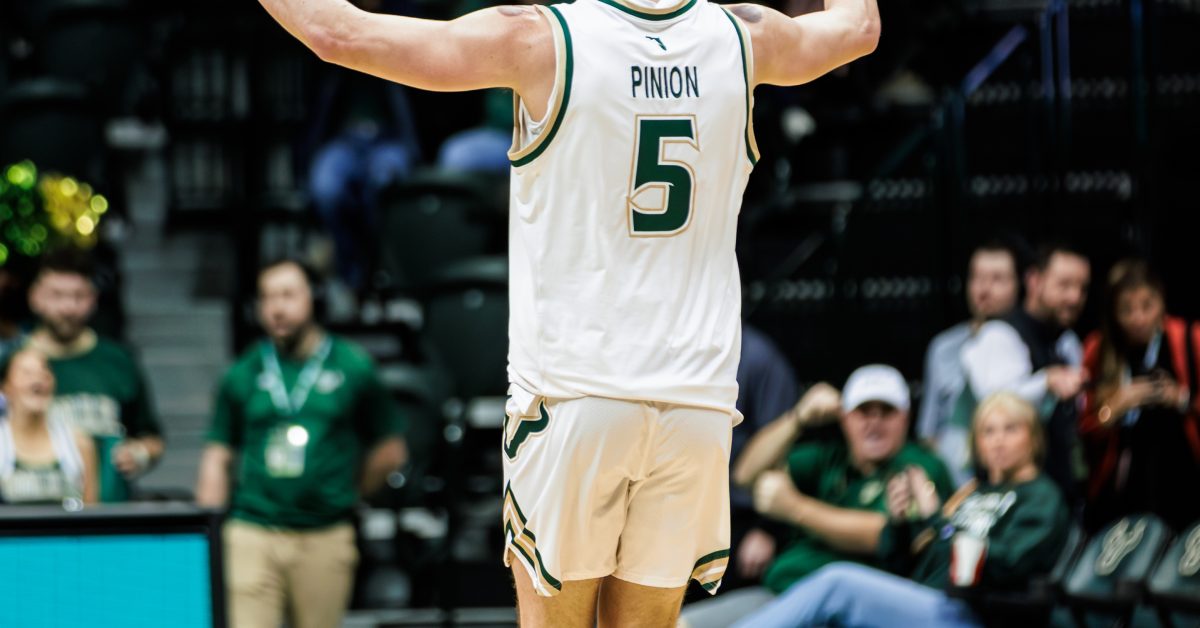 The University of South Florida Bulls take on the University of Eastern Carolina Pirates at the Yuengling Center on Wednesday January 14, 2026.